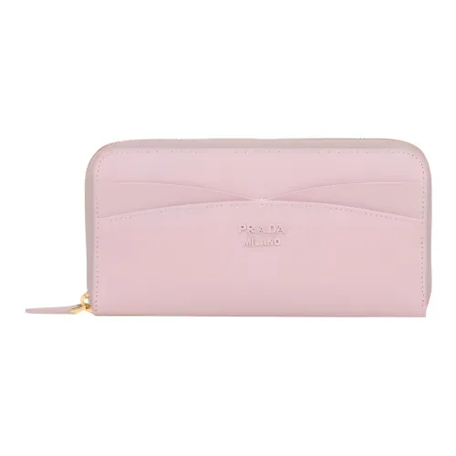 PRADA Saffiano кожа кошелек женский снежно-розовый