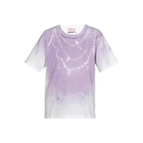 MARNI Фиолетовые Женские Т-рубашки