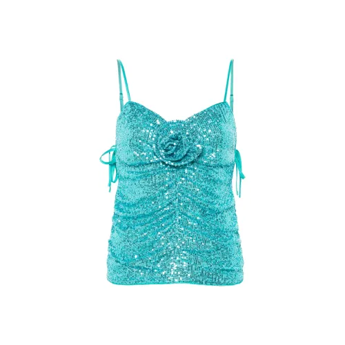 Blugirl Blumarine Топ на бретелях Женский Синий Зеленый