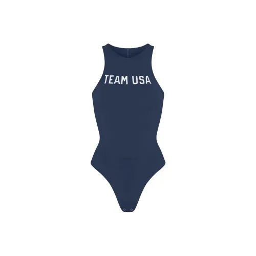 Skims Темно-синий/Морской синий Женское боди