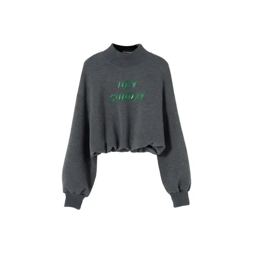 SOON FLOWER Весна-осень Свитшот Женский Серый