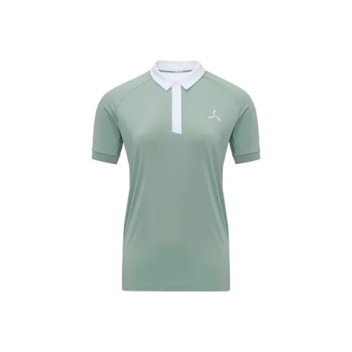 LI NING 1990 GOLF серия Поло Женское Luo Зеленый