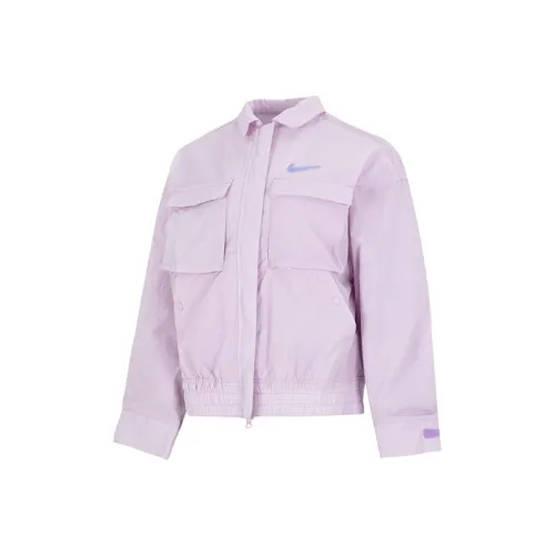 nike Куртка Женская Светло-фиолетовая