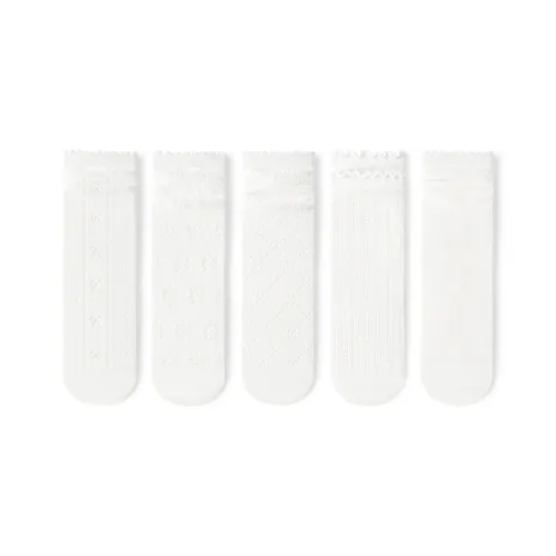 PRIMEET Носки Crew Женские 5 пар белые