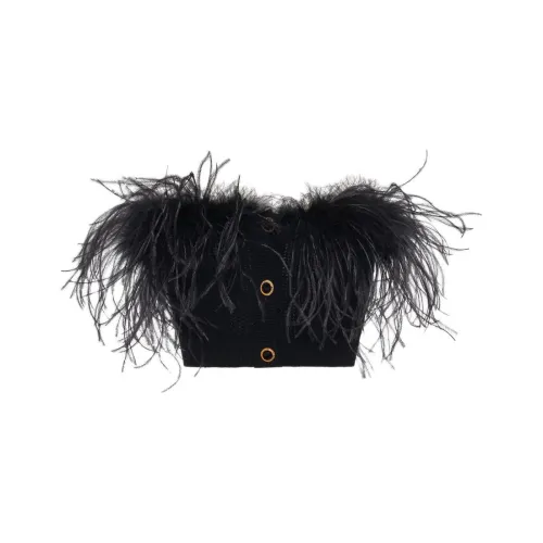 Alessandra Rich PF24 Без бретелей Топ Женский Черный