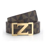 Золотая пряжка, коричневый ремешок