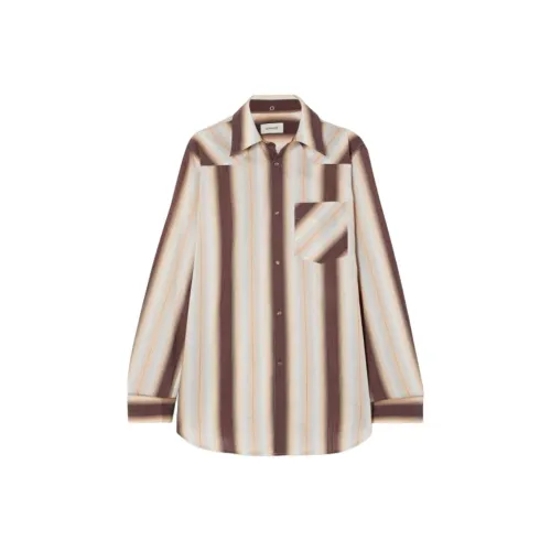 Lemaire Коричневые Женские Рубашки