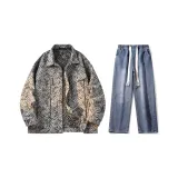 Set (Black Top + Dark Blue Jeans)  
Комплект (Черный топ + Темно-синие джинсы)