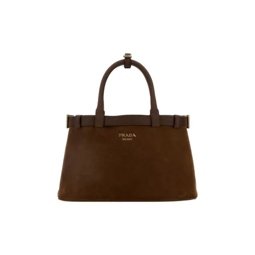PRADA Замша Сумка через плечо Сумка Женская Коричневая