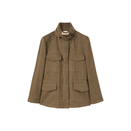 Loro Piana FW24 Куртки и Пальто Женские Коричневый Зеленый