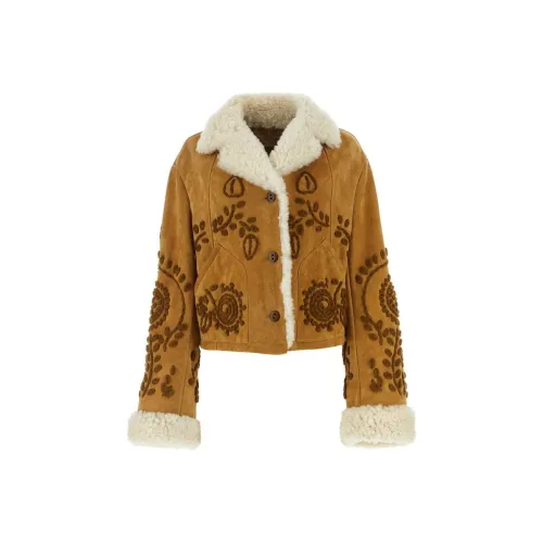 ERMANNO SCERVINO Коричневые Женские Куртки