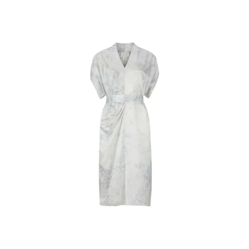 SILKISS Ночная сорочка Женская Чернила с принтом