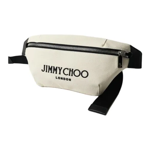 Jimmy Choo Canvas Bag Shoulder Bag Crossbody Bag Waist Bag Men Beige