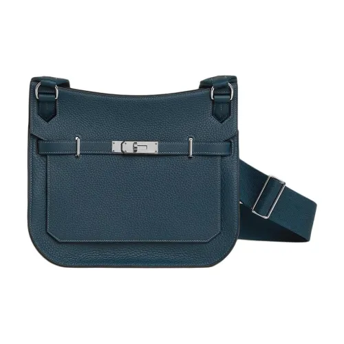 HERMES Jypsiere Clemence Телячья кожа Сумка через плечо Сумка на плечо Женская Прусский синий