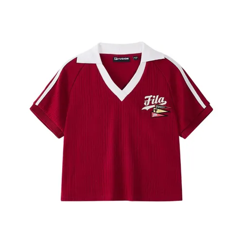 FILA FUSION Красный ритм Женские Поло