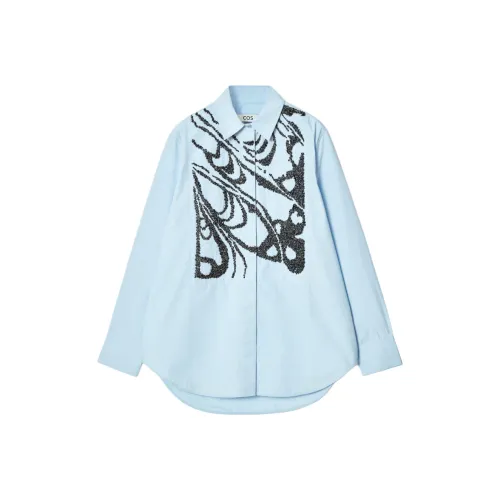 COS Chris Perani Collaboration Синие Женские Рубашки