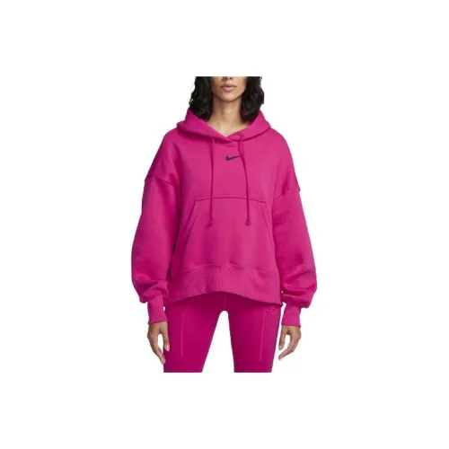 NIKE Розово-красные Женские Свитшоты