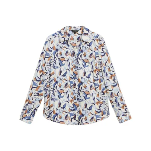 Yiner Светло-синие Женские Рубашки