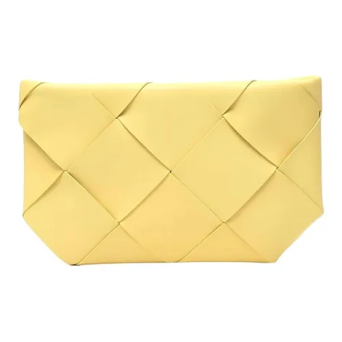 Bottega Veneta Кожа Клатч Маленький Унисекс Желтый