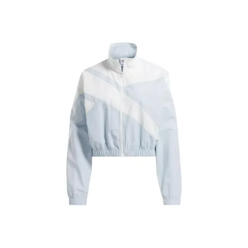 Reebok CYCLED Коллекция CLASSICS Franchise TRACK Джек Куртки Пальто Женские Светло-Синий