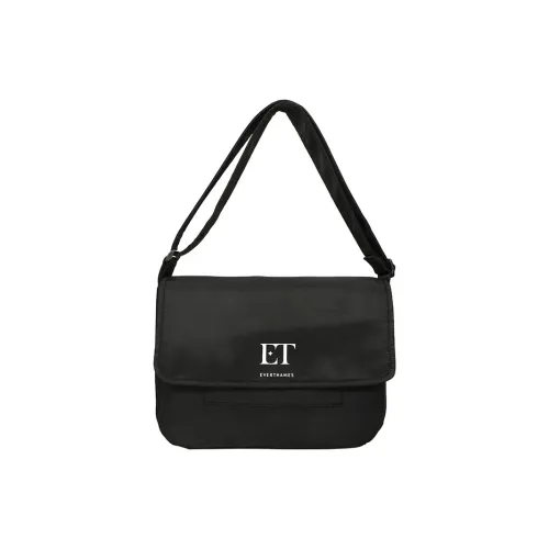 Everthames Нейлоновая курьерская сумка сумка через плечо унисекс черного цвета