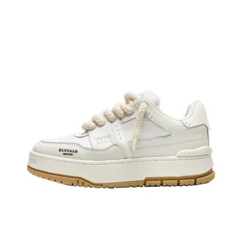 BUFFALO BOUND Slip-resistant Abrasion-resistant Low-top Skateboard Shoes Men's White BUFFALO BOUND Противоскользящие Износостойкие Низкие Кеды для Скейтбординга Мужские Белые