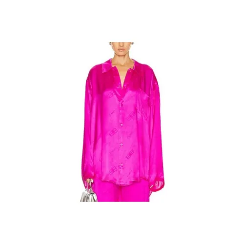 BALENCIAGA Розово-красные Женские Рубашки