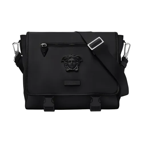 VERSACE La Medusa Нейлоновая Сумка через плечо Сумка для доставки Мужская Черная