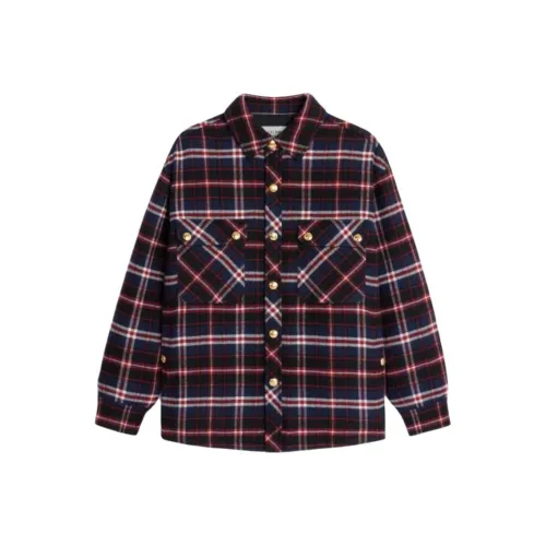 CELINE SS25 Рубашка Женская Бордовая