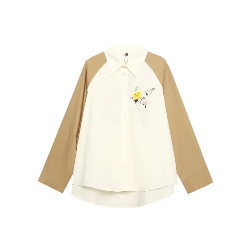 MUGUOGUOMU Весенний Осенний Зимний Рубашка Свободного кроя Женская