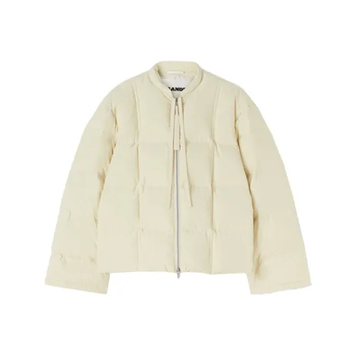 JIL SANDER Экрю Женские Пуховики