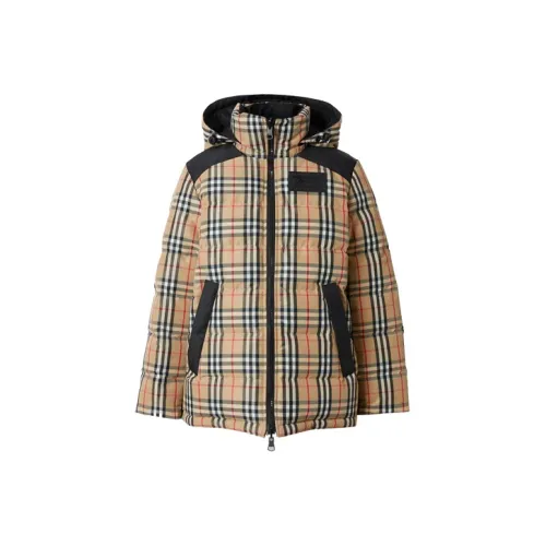 Burberry Пуховик Женское Пальто Бежевый