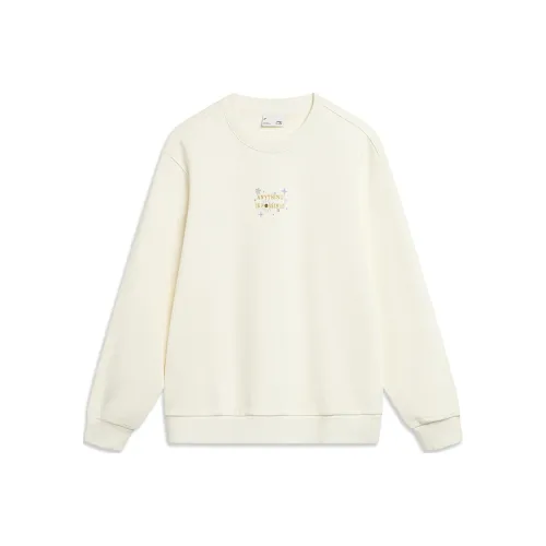 LINING Sports Life Collection Экрю Женские Толстовки
