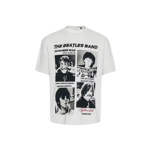 PAINT STAIN Белый Серый Унисекс Футболки