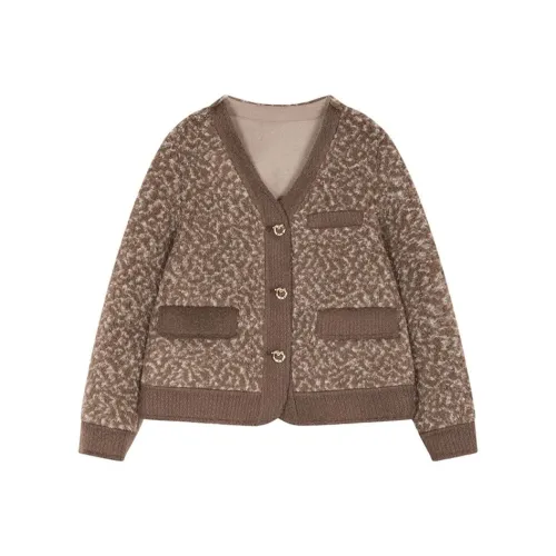 IHIMI Куртки Пальто Женские Вересковый кофе