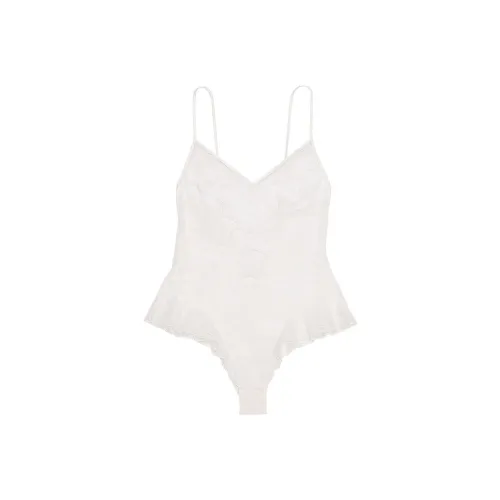 Victoria's Secret Розовый VERY Сексуальный Розовый Кружево Тедди Кокосовый Белый Топ на бретелях Женские Кокосовый Белый