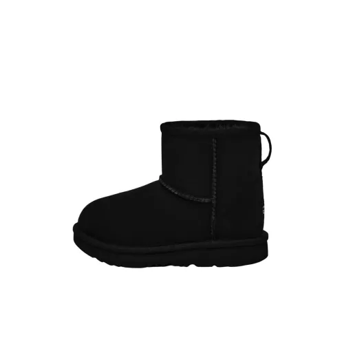 UGG Classic Mini II противоскользящие устойчивые к истиранию детские ботинки черные для детей от 3 до 7 лет