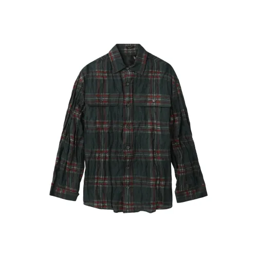 R13 Красный зеленый Женские Рубашки