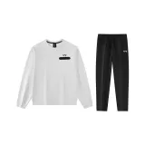 Комплект одежды (Белый топ + Черные штаны)