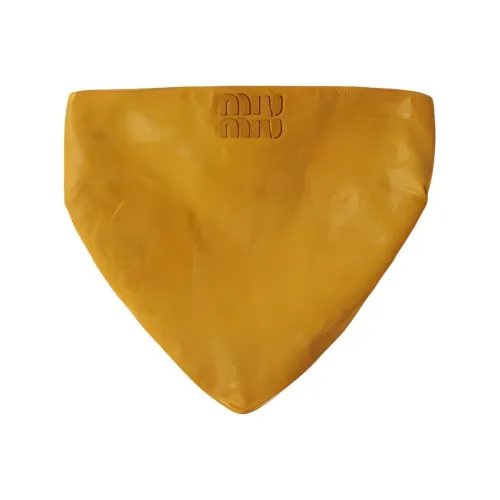 MIU MIU Без бретелек Топ Женский Желтый