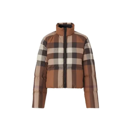 Burberry Пуховик Женский Коричневый