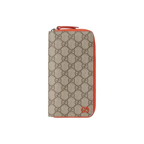 GUCCI Canvas Кошелек Мужской Бежевый Оранжевый