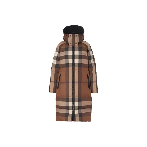 Burberry Пуховик Женский Коричневый