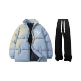 Светло-синий + черный, повседневные штаны, модель K097