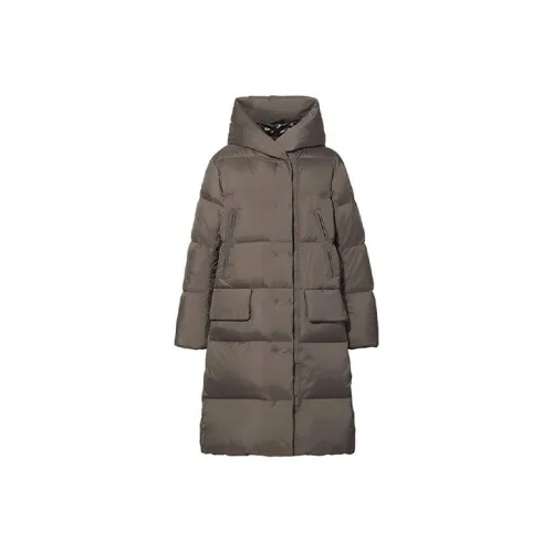 UNIQLO Пуховик Женский Коричневый