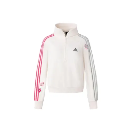 Adidas Розово-белые Женские Свитшоты