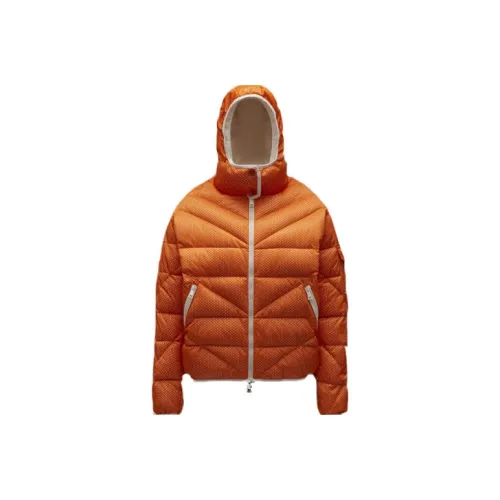 Moncler FW22 С капюшоном Пуховик Женские Оранжевый