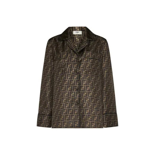 FENDI Коричневые Женские Рубашки