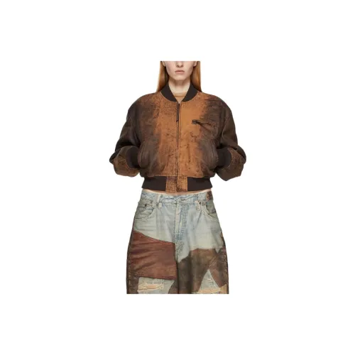 Acne Studios SS24 Куртки Пальто Женские Коричневый