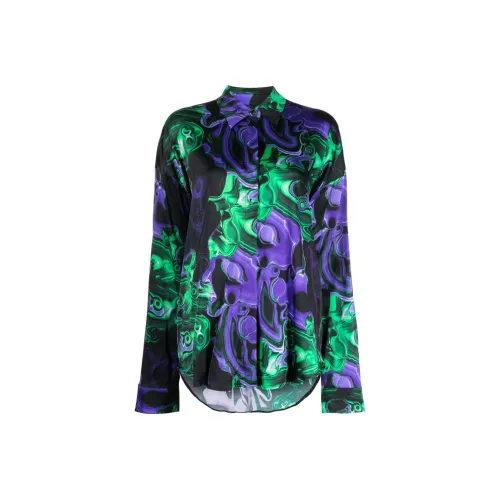 MSGM Фиолетовые Женские Рубашки